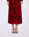 G-Red Woven Flared Dress